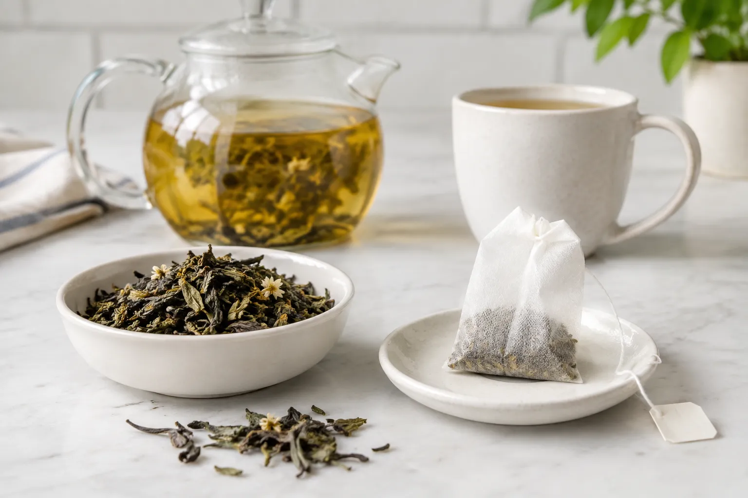 How loose leaf tea differs from tea bags