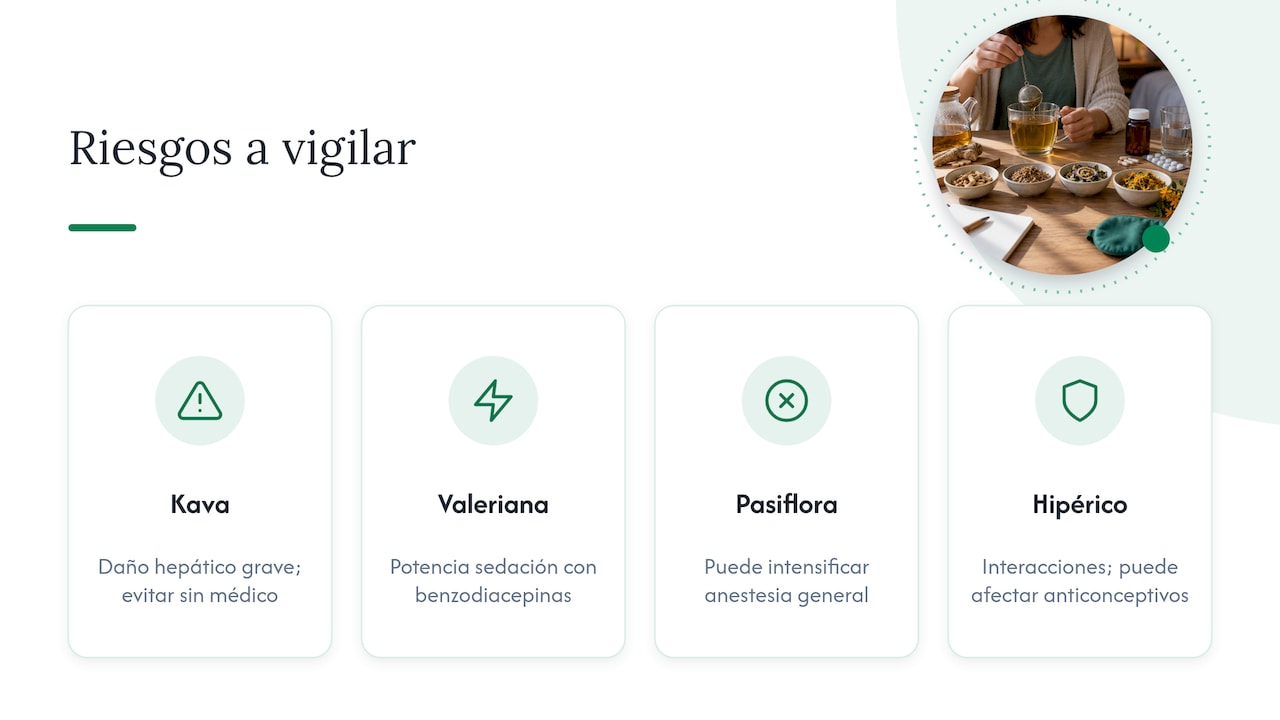 Riesgos e interacciones de diferentes infusiones