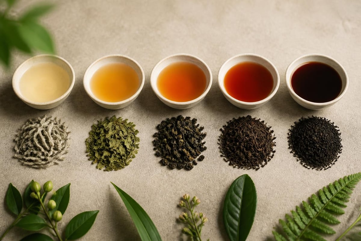 Different tea varieties