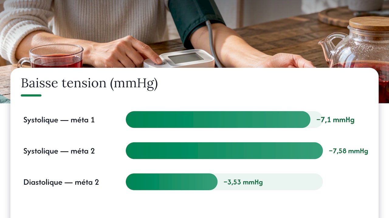 Comparaison des diminutions de la pression artérielle