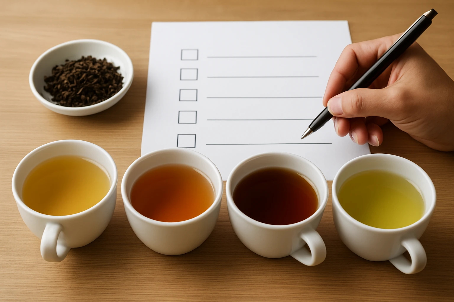 Validation Checklist: Taste, Note, and Compare Each Cup - tea caffeine guide