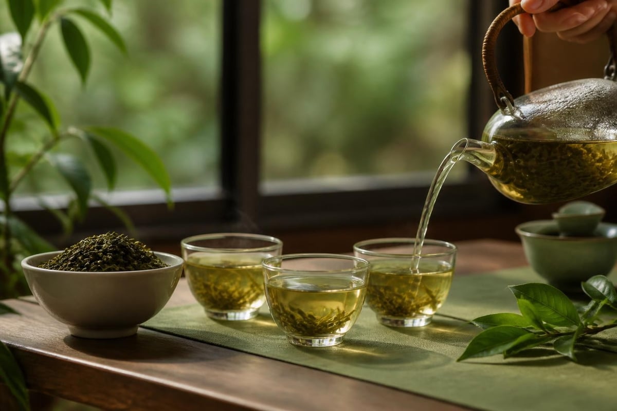 Antioxidant compounds in loose leaf tea