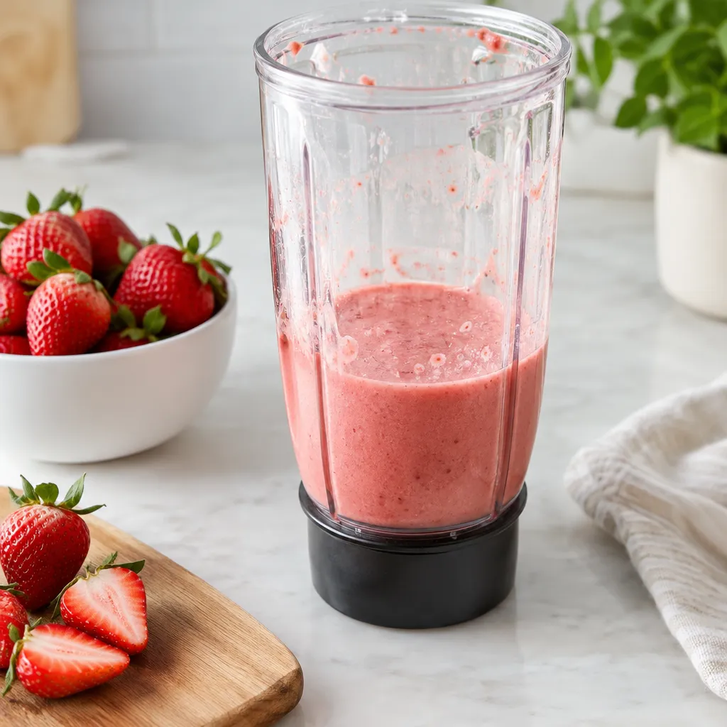 Make a Smooth Strawberry Base